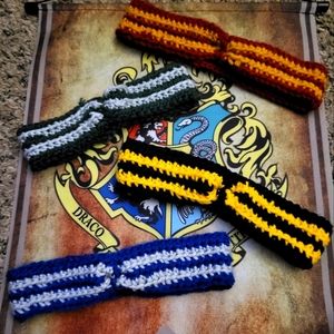4pc Harry potter crochet headband set, one of each